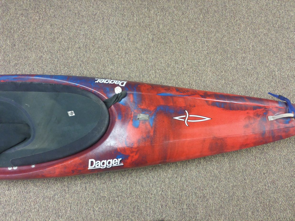 Dagger Outburst Whitewater Kayak lightly used with float bags and