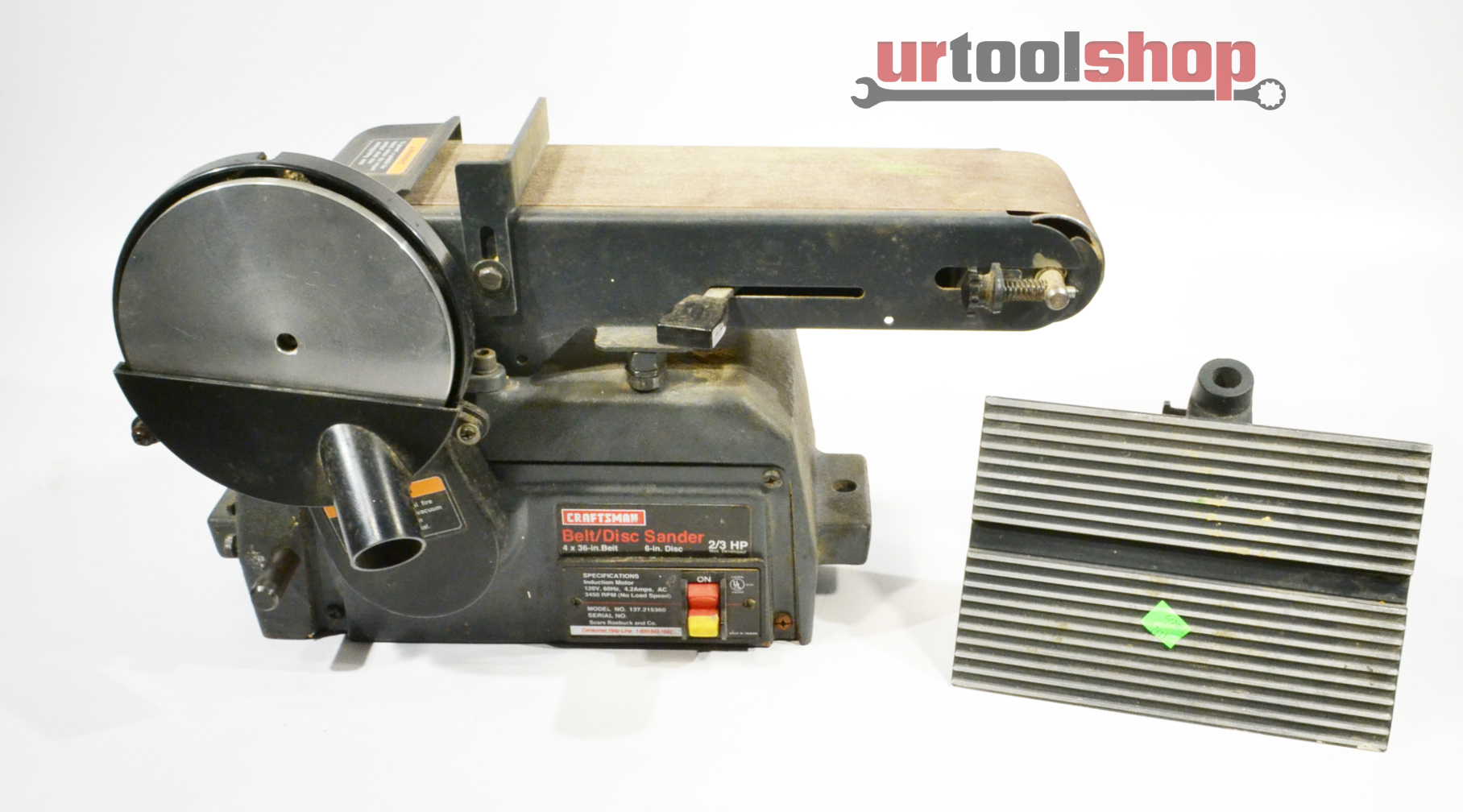 Craftsman 137.215360 Belt/Disc Sander 261114 eBay