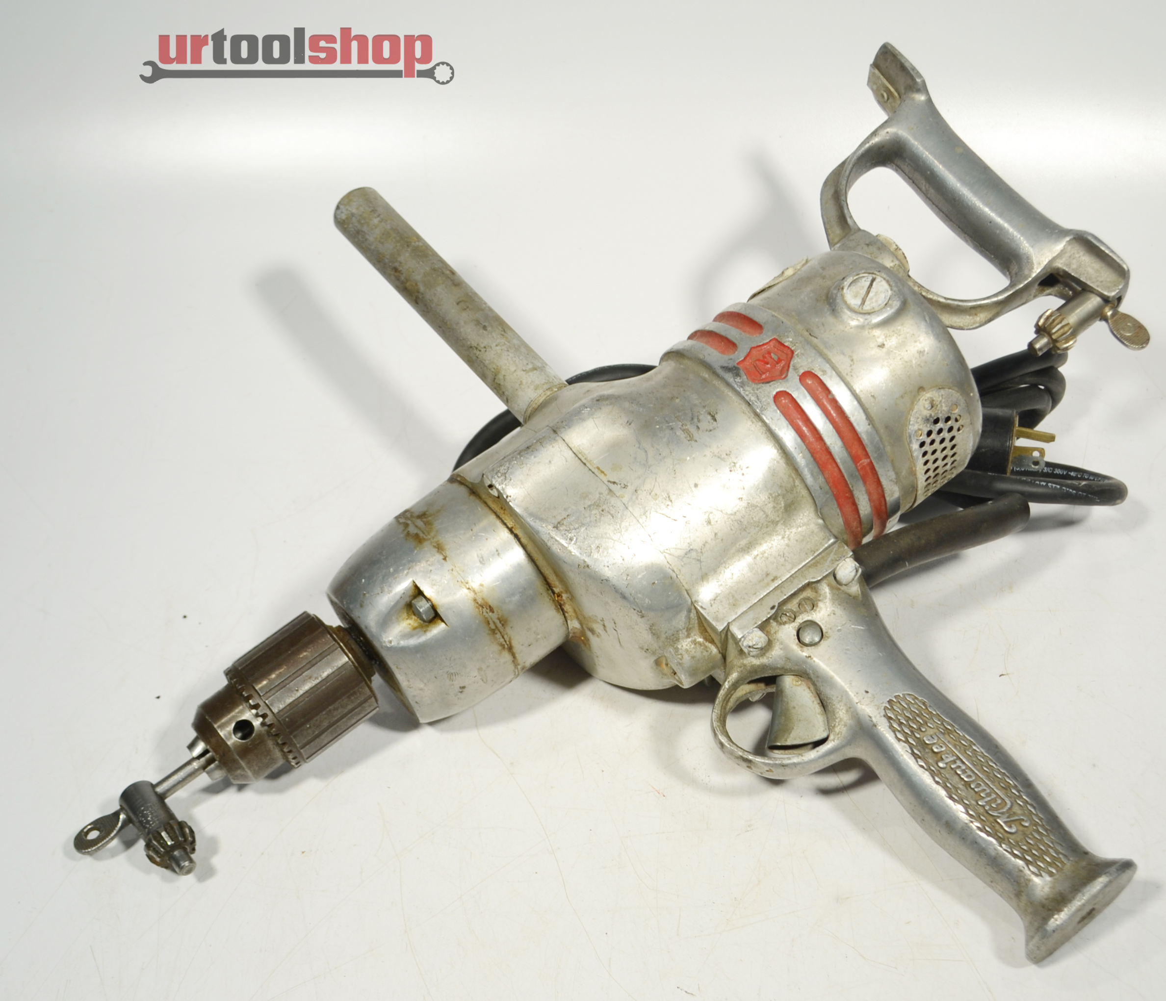 Vintage Milwaukee Tool No C312 Heavy Duty Drill 414224