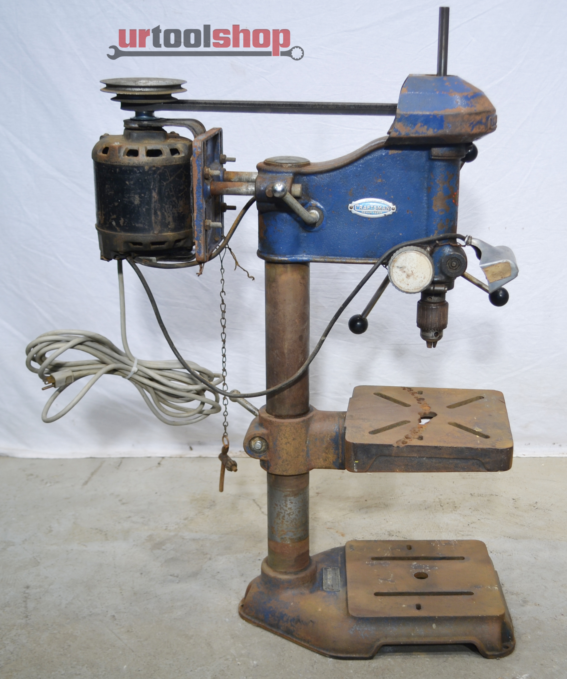 Vintage Craftsman Bench Drill Press Model 101.03622 94142