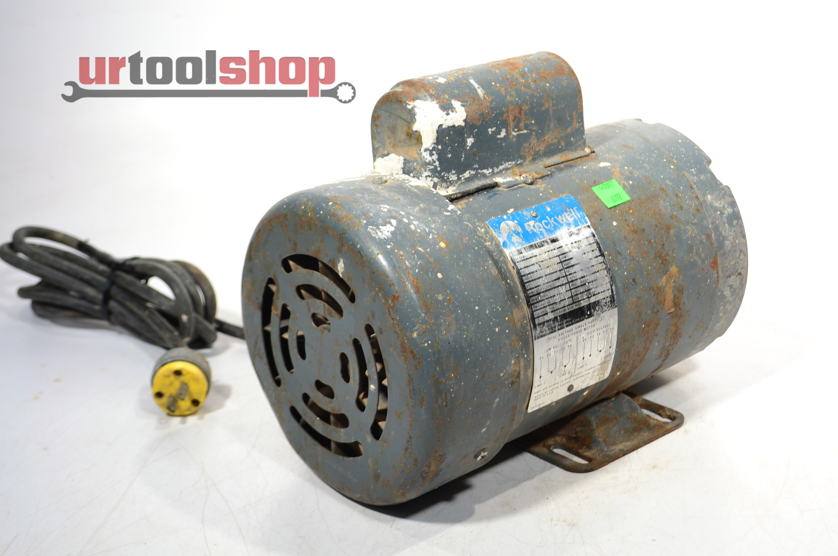 Rockwell 62042 10" Contractor Table Saw Motor 1 1/2 HP 3460RPM 115/230V 619757 eBay