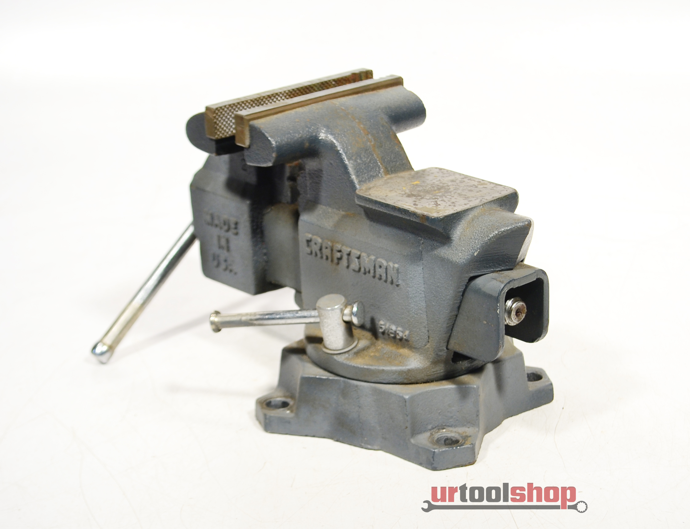 Craftsman Bench Vise 4" Opening x 4 1/2" Jaws 51854, Swivel Base 9289