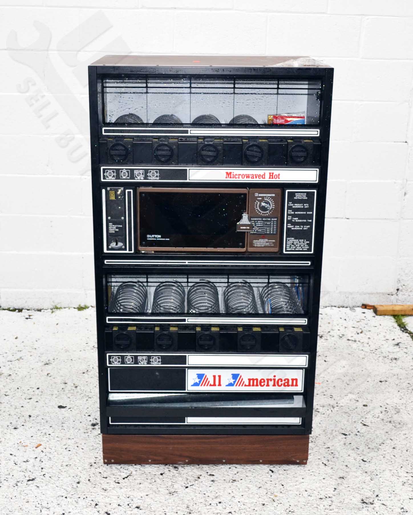 All American Continental Marketing Vending Machine & Microwave 9730104