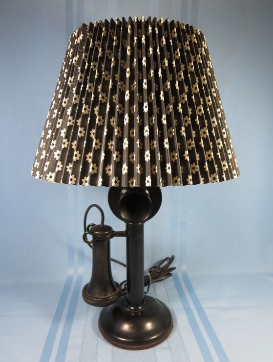 Antique Western Electric Candle Stick Candlestick Telephone Lamp 1900's